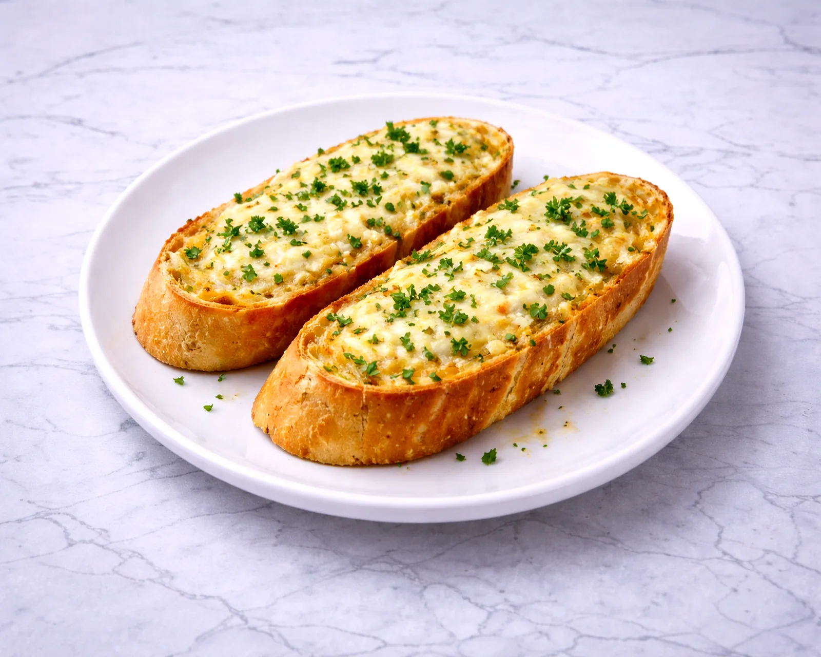 Toasted garlic bread with mozzarella served at ByWard Market Ottawa