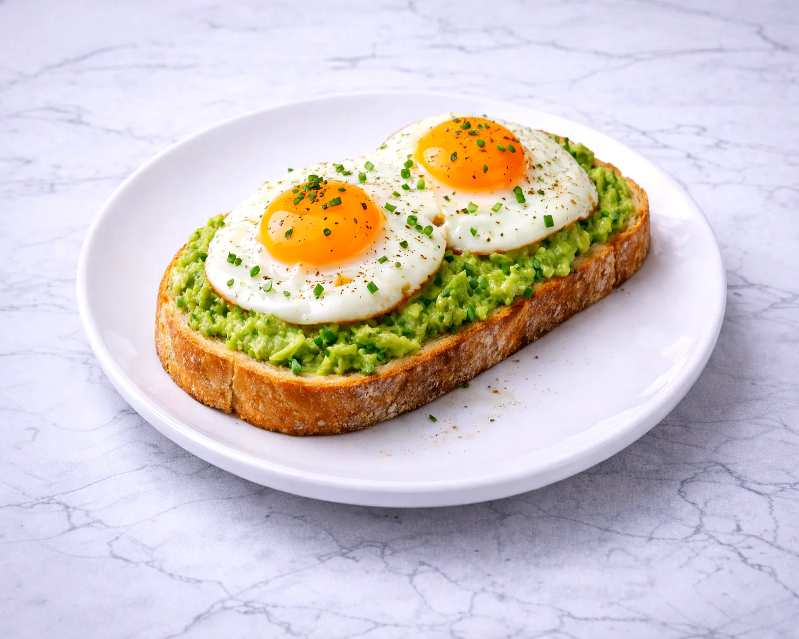 Avocado toast with sunny side eggs served at ByWard Market Ottawa