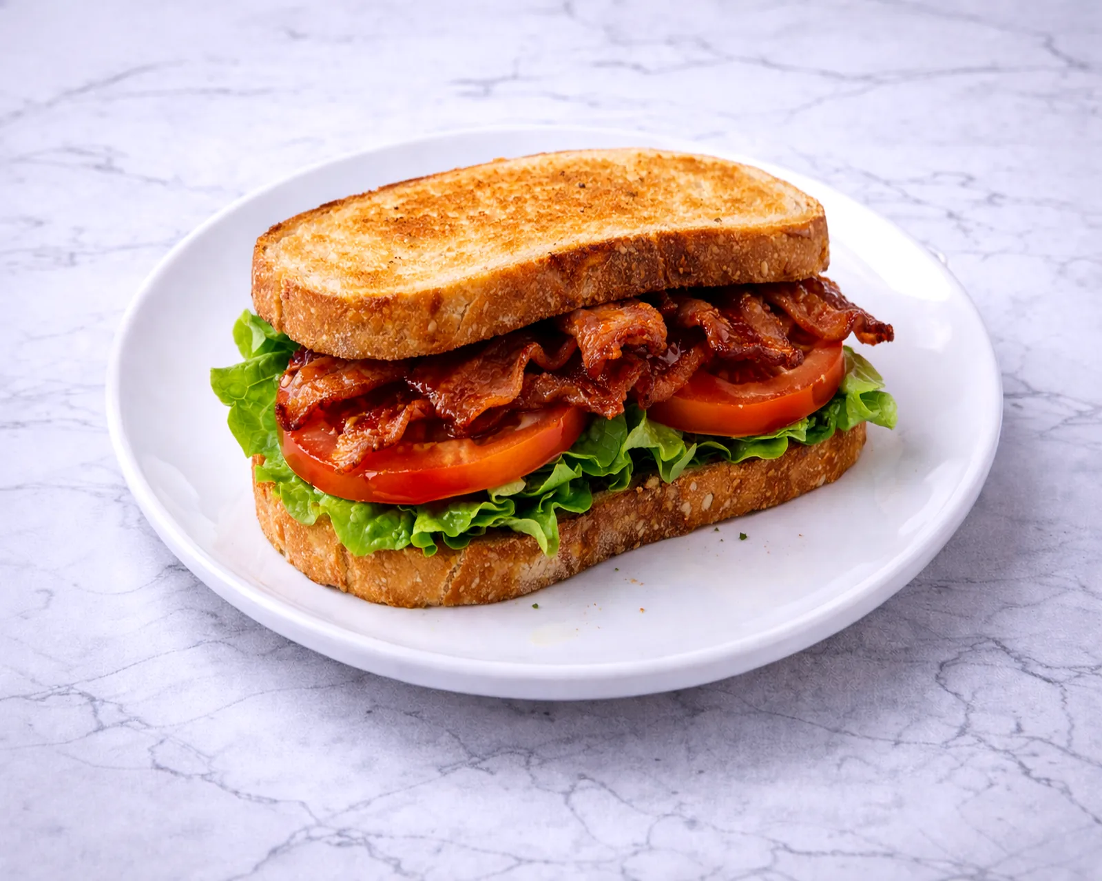 BLT sandwich with bacon tomato and lettuce at ByWard Market Ottawa