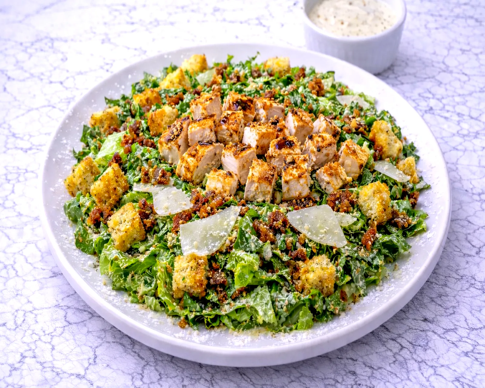 Chicken Caesar salad with grilled chicken at ByWard Market Ottawa