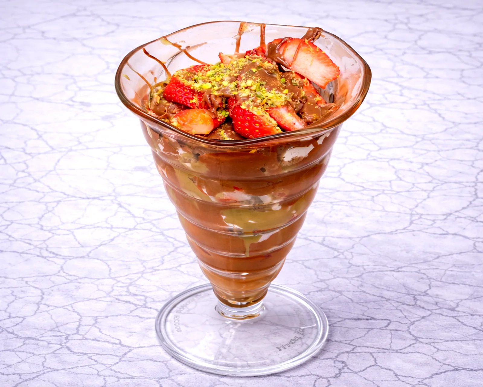 Strawberries with chocolate drizzle at ByWard Market Ottawa